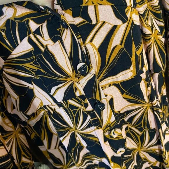 MINKPINK Women's Ziba Playsuit Romper Size Small Long Sleeve Funky Retro Print - Picture 8 of 13